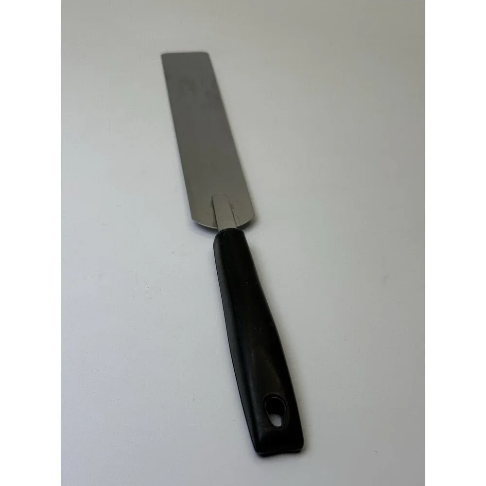 Vintage EKCO USA Stainless Steel Spatula Black Handle Baking Frosting Spreader